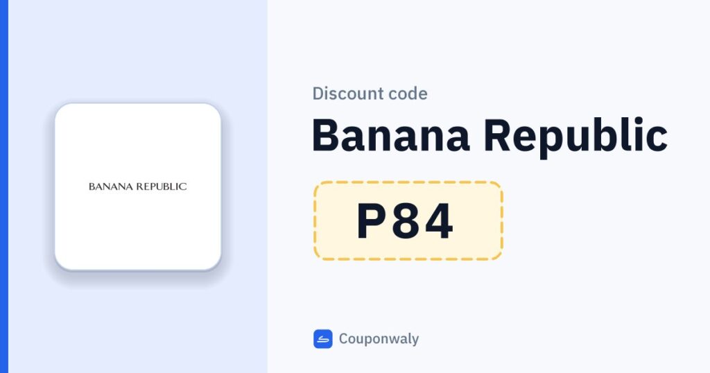 Discount code Banana Republic P84