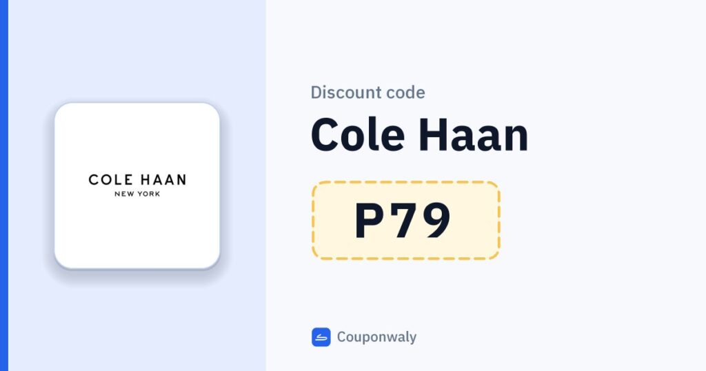 Discount code Cole Haan P79