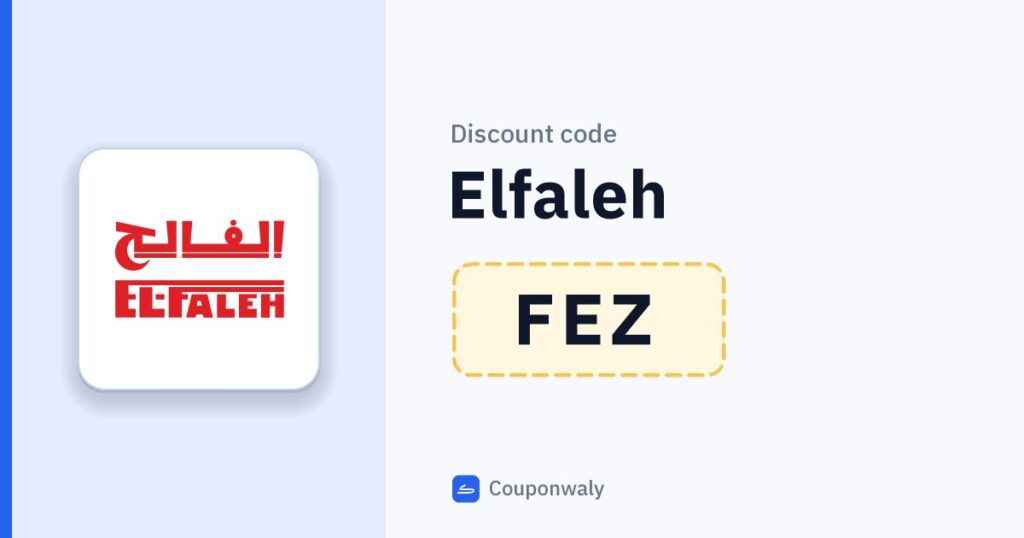 Discount code Elfaleh FEZ