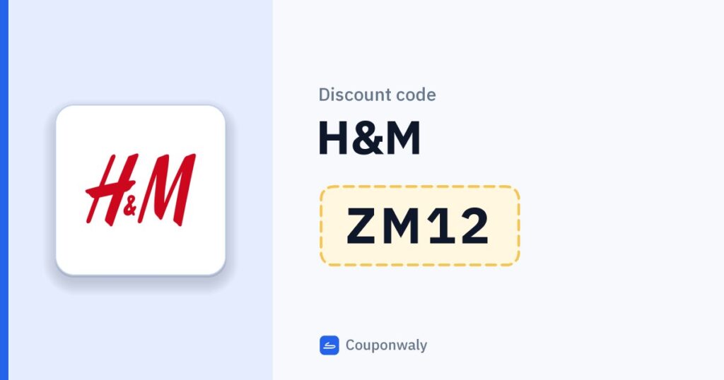 Discount code H&M ZM12