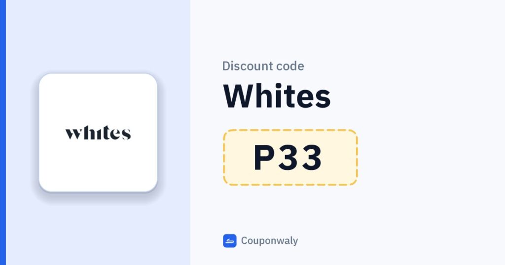 Discount code Whites P33