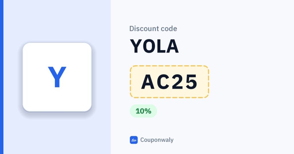 Discount code YOLA AC25